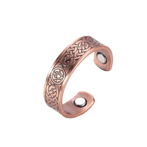 Pure Copper Magnetic Ring – Stylish Open Energy Band