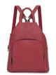 PU Leather Backpack – Soft, Practical Zipper Handbag
