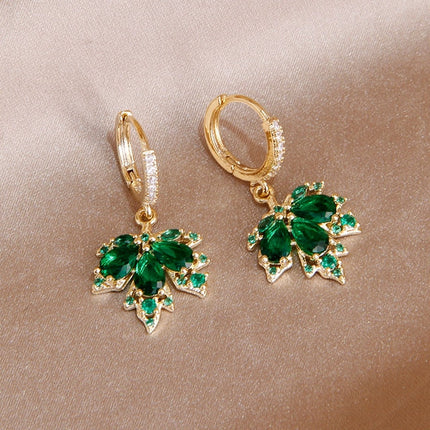 Boucles d'oreilles feuille d'érable