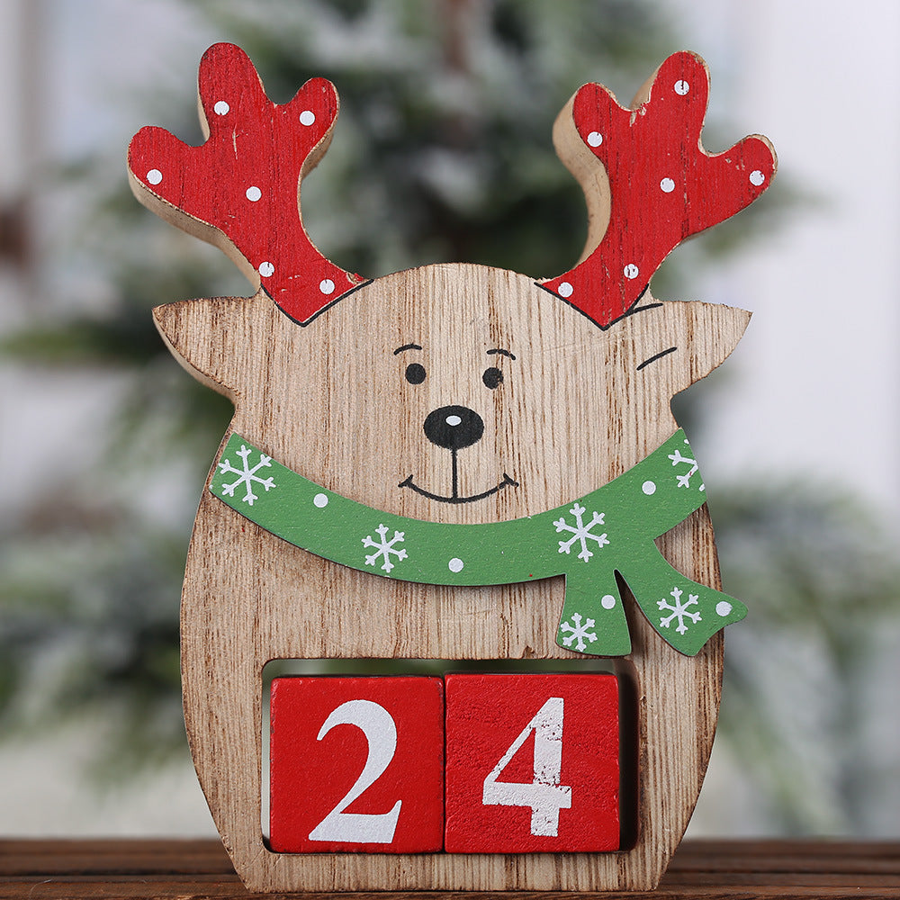 Christmas gift calendar scene decoration toys