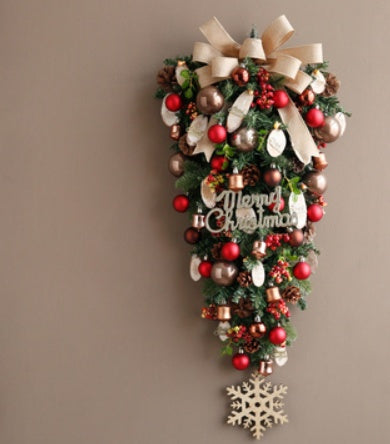 Jinghua Christmas Wreath Door Decoration Wall Hanging