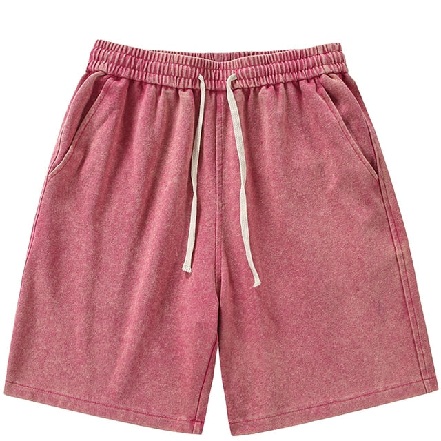 Shorts deportivos de algodón desgastado de verano
