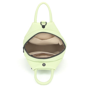 PU Leather Backpack – Soft, Practical Zipper Handbag