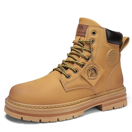 Bottes montantes Chaussures en cuir pour hommes