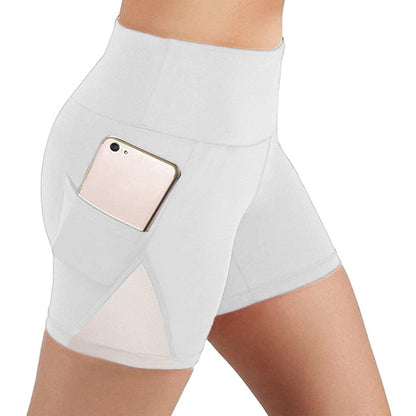 Pantalones cortos de yoga de secado rápido para mujer