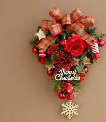 Jinghua Christmas Wreath Door Decoration Wall Hanging