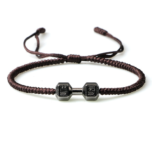 Bracelets à breloques réglables avec nœud tressé faits à la main