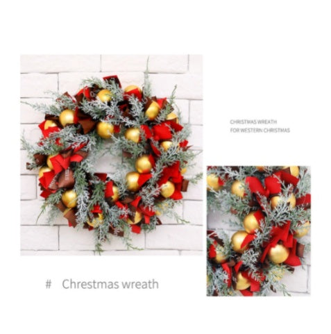 Shopping Mall Hotel 40CM Christmas Wreath Pendant