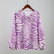 Zebra V-neck Women Blouse