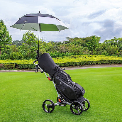 Golf Course Cart Four Wheel Aluminum Alloy Foldable With Umbrella Rack
