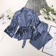 2 Piece Set Satin Sleepwear 