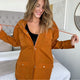 Veste légère orange rouille