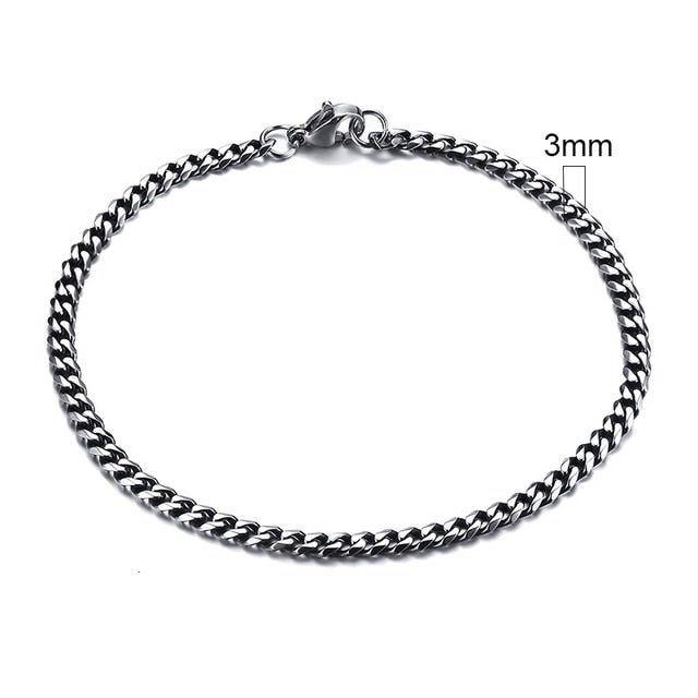 Pulsera de cadena cubana de Miami para hombre