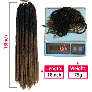 Extensions de cheveux synthétiques dreadlocks