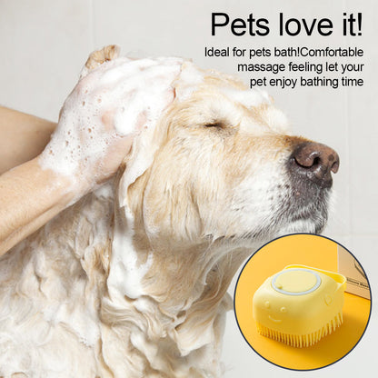 Cepillo de champú para masaje para perros