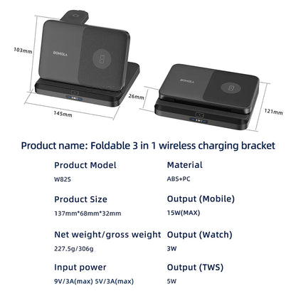 Chargement sans fil rapide Qi pour Galaxy Watch/EarBuds