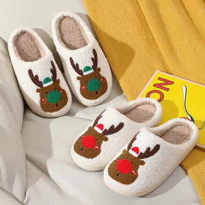 Christmas Couples Cotton Slippers