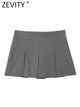 High Waist Wide Pleats Shorts Skirts