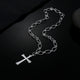 Collier croix en argent estampillé 925