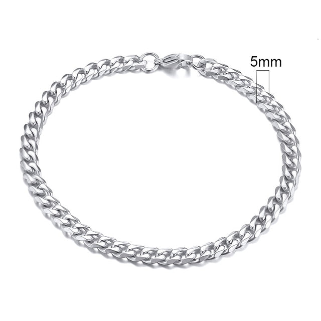 Bracelet chaîne cubaine Miami pour hommes