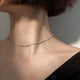 Collier chaîne clavicule scintillante