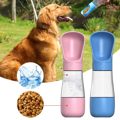 Botella de agua de viaje para mascotas