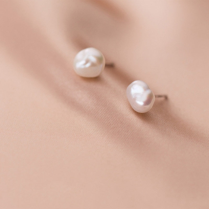 Pendientes de perlas barrocas