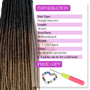 Extensions de cheveux synthétiques dreadlocks