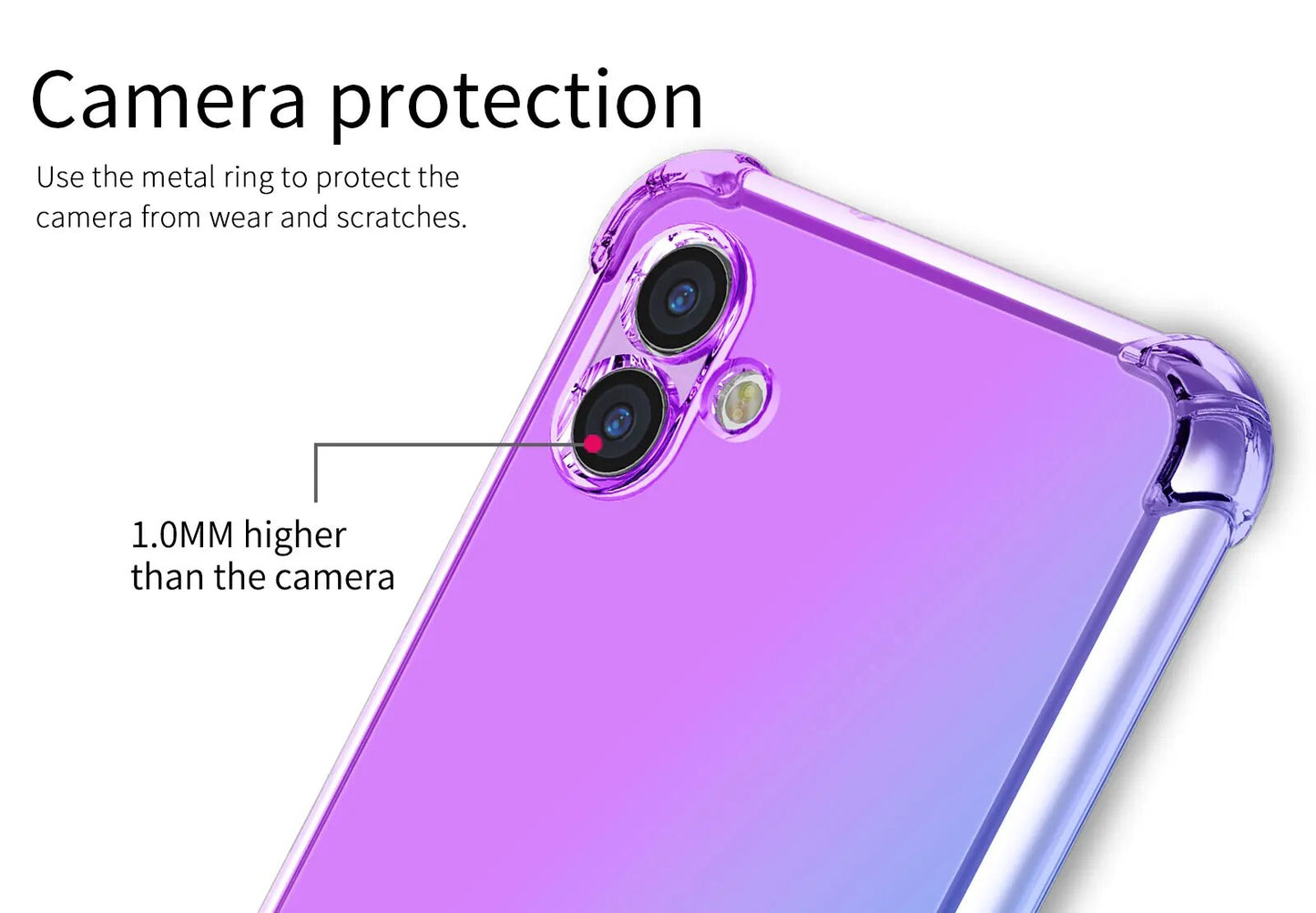 Slim Cute Gradient Case For Samsung Phones