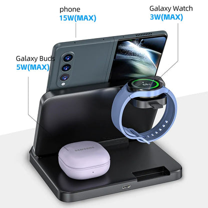 Chargement sans fil rapide Qi pour Galaxy Watch/EarBuds