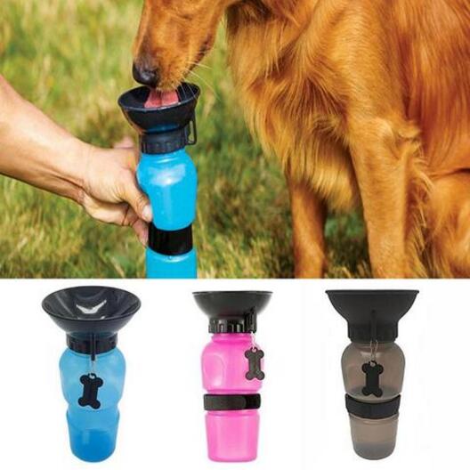 Bebedero de botella de agua portátil para perros de compañía
