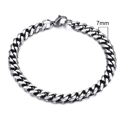 Bracelet chaîne cubaine Miami pour hommes