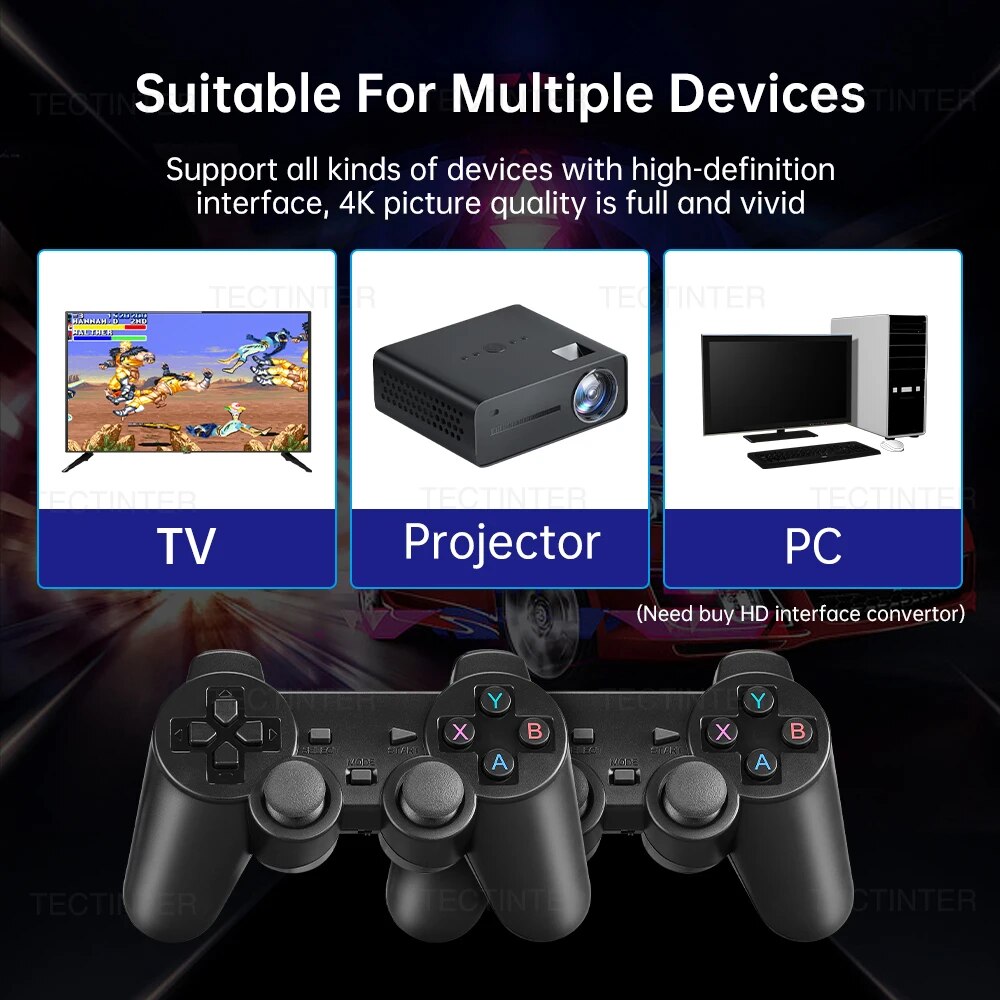 Consola de videojuegos Reproductor de juegos portátil 4K HD
