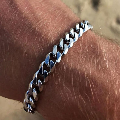 Bracelet chaîne cubaine Miami pour hommes