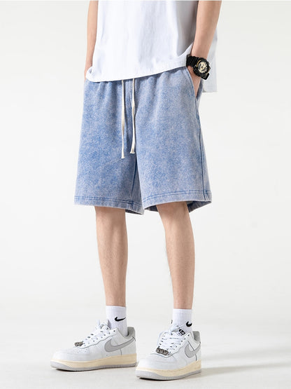 Summer Distressed Cotton Sweatshorts