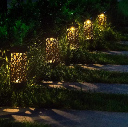 Lampe de jardin vintage étanche à énergie solaire