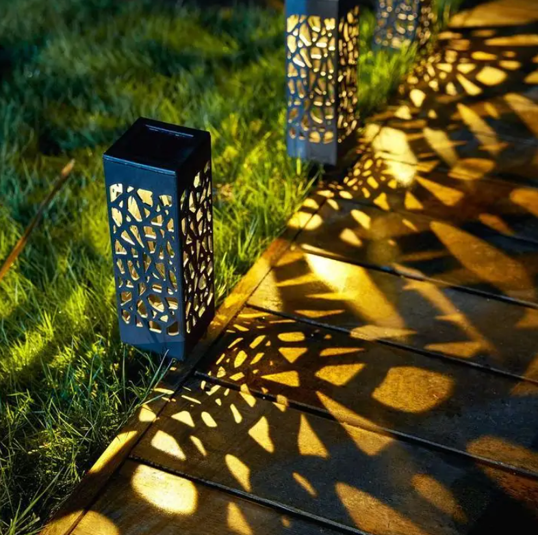 Lampe de jardin vintage étanche à énergie solaire