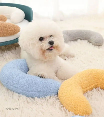 Almohadas para mascotas en forma de U