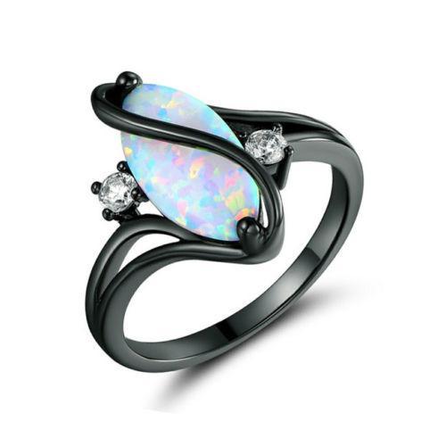 Bague opale luxueuse