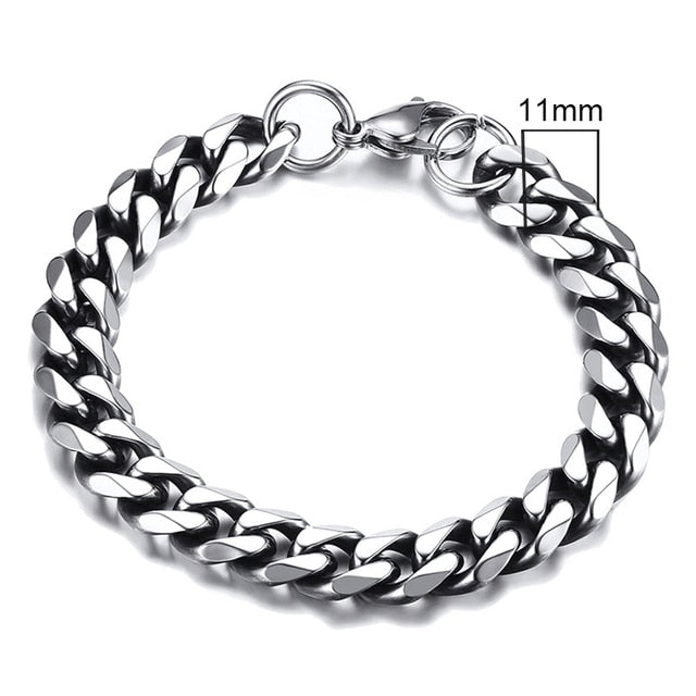 Bracelet chaîne cubaine Miami pour hommes