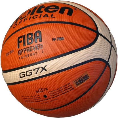 Basket-ball en cuir PU taille 7 approuvé par la FIBA