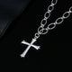 Collier croix en argent estampillé 925