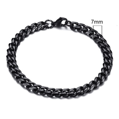 Pulsera de cadena cubana de Miami para hombre