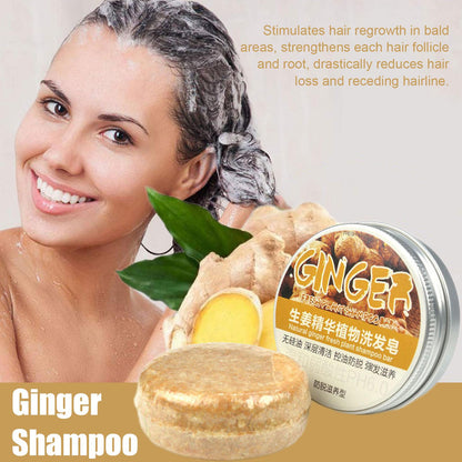 Shampoing au savon pour la croissance des cheveux au gingembre Polygonum