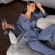 2 Piece Set Satin Sleepwear 