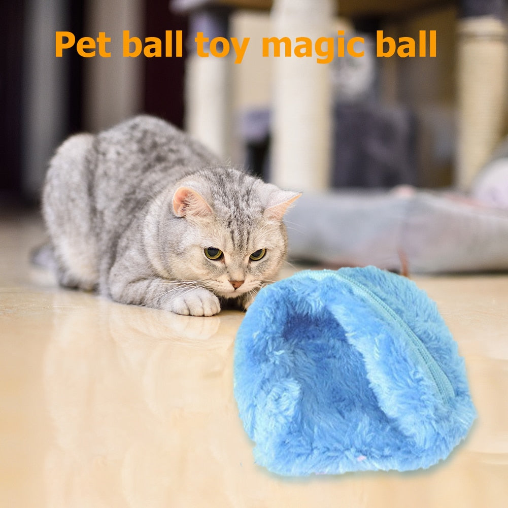 Bola para mascotas con activación automática y rodillo mágico