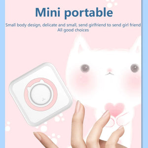 Mini impresora de pegatinas térmicas portátiles