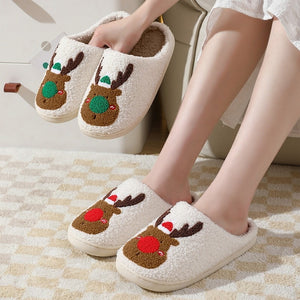 Christmas Couples Cotton Slippers