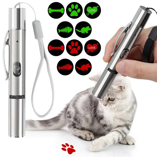 Pointeur laser pour animaux de compagnie multi-motifs