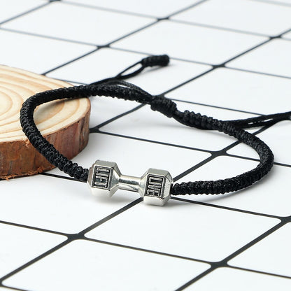 Bracelets à breloques réglables avec nœud tressé faits à la main